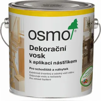 Olej na dřevo OSMO 3012 Dekorační vosk pro nástřik 2,5 L
