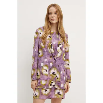 Dámské sako Sako MAX&Co. fialová barva, 2426046031200 45X, vel. 38