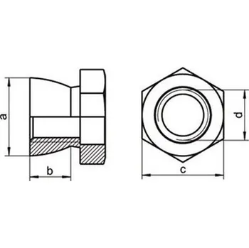 Spojovací materiál matice M8 A2 NEREZ bezpečnostní ART.1250