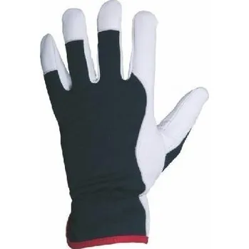 Pracovní rukavice Rukavice TECHNIK PLUS/PURPUREA černo-bílé vel.10