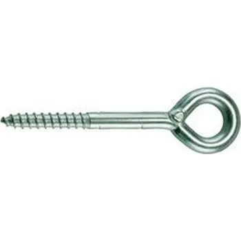 Vrut vrut 12x190 (délka 240mm, závit 63mm, očko 24mm) ZINEK lešenářský s okem DIN 4420