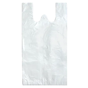 Sáček na potraviny Taška odnosová 10 kg bílá (30 + 18 x 55 cm), HDPE, 100 ks