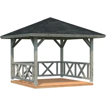 Zahradní altán Palmako Altán BETTY 9,0 m² Barva: Šedá, máčení