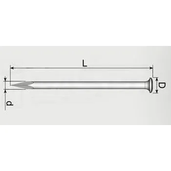 Hřebík hřebík 35/2.0 BEZ PÚ kalený s půlkulatou hlavou