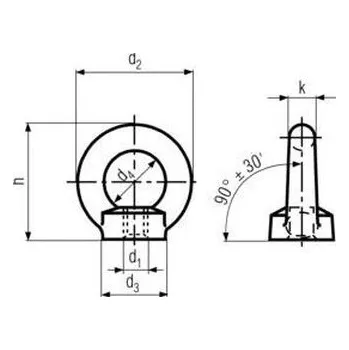 Matice matice M10 ZINEK C15 E závěsná DIN 582