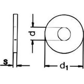 podložka podložka M10 pr.10.5x30x2.5 A2 NEREZ pod nýty DIN 9021