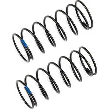 RC model Přední pružiny tlumičů, modré, 3.90 lb in, L44mm, 2 ks.