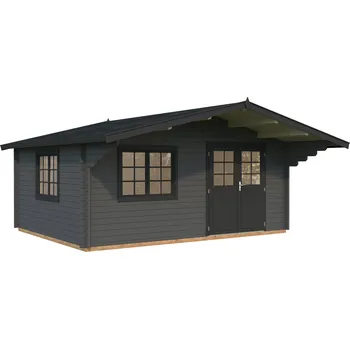 Zahradní domek Palmako Zahradní domek SALLY 19,1 m² Barva: Tmavě šedá RAL7012 + antracit RAL7016, nátěr
