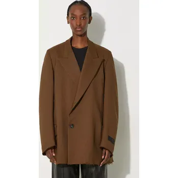 Dámský kabát Kabát MM6 Maison Margiela zelená barva, přechodný, S62BN0106.M35222 87X, vel. M