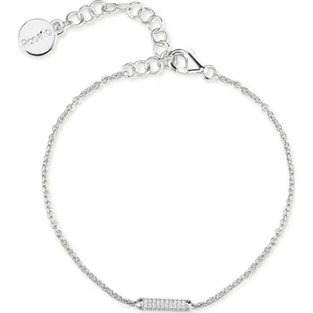 Náramek Rosato Minimalistický stříbrný náramek se zirkony Bianca RZBI64 + 2 měsíce na vrácení zboží
