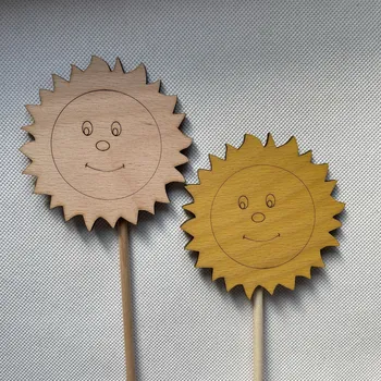 Zápich slunce 10 cm, 2 barvy Barva: Žlutá