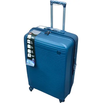 Cestovní kufr ze silikonu, TSA zámek, velikost L - modrý