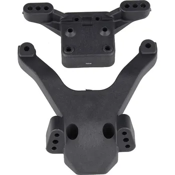 RC model FT B6 plastový přední držák a vzpěra, uhlíková verze, 1+1 ks.