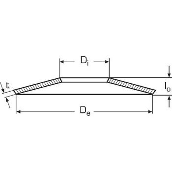podložka podložka 125x61x5.0 BEZ PÚ fosfátováno talířová DIN 2093