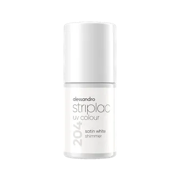 Lak na nehty Striplac UV lak Satin White Shimmer 6,5 ml