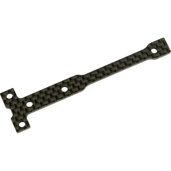 RC model B74 uhlíková přední spodní výztuha podvozku, 1 ks.