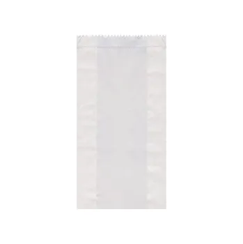 Sáček na potraviny Sáčky papírové svačinové bílé 0,5 kg (10 + 5 x 22 cm), 100 ks