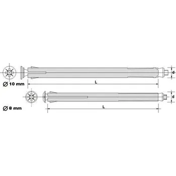 Hmoždinka hmoždinka 8x112 rámová díbl K