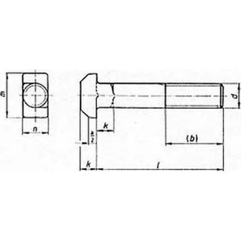 Šroub šroub M8x35 ZINEK T hlava 35x10mm pro nosníky