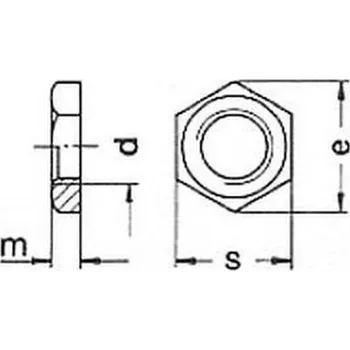 Matice matice 1/4" G ZINEK SW 22 DIN 431B