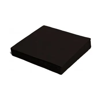 Papírový ubrousek Ubrousky 24 x 24 cm, 2 vrstvé černé, 250 ks
