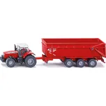 SIKU Farmer - Massey Ferguson traktor s přívěsem 1:87