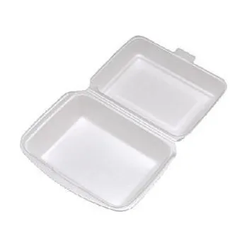 Jednorázové nádobí Menu Box XPS Hamburger (185x155x70mm) bílý, 100 ks