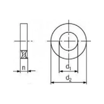 Spojovací materiál motoru plastová podložka 6 DUBO bílá