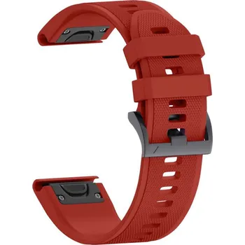 Řemínek na hodinky X-SITE Řemínek pro Garmin QuickFit ERSQCKS-001 silikonový 22mm červený