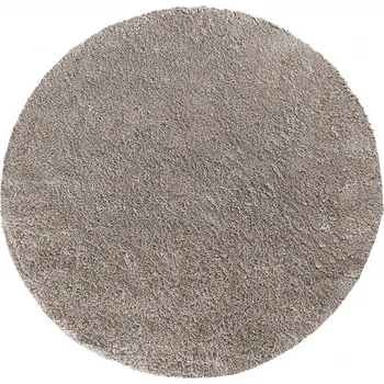 Koberec Kusový koberec KAMEL - latté Jednobarevný Béžová O60 30/30/60 1cm až 1,9cm KAMEL SHAGGY