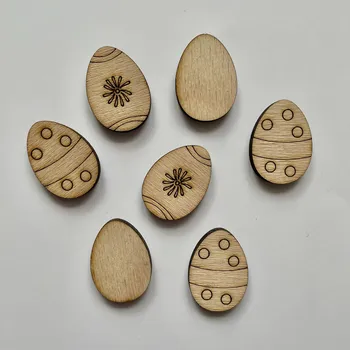 Velikonoční dekorace Dřevěné kraslice 4 cm - sada Varianta: Sada 10 ks