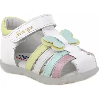 Dívčí sandály Dětské kožené sandály Primigi bílá barva, PYK 79117 7911711 00X, EUR 18