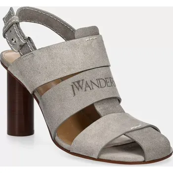 Dámské sandále Semišové sandály JW Anderson šedá barva, SN0097 LA0359 929 SN0097.LA0359.929 09X, EUR 41