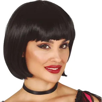 Karnevalová paruka Paruka - Charleston - černá