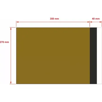 Obálka PLASTOVÉ OBÁLKY 270x350 mm zlaté od 10 ks
