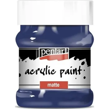 Vodová barva Pentart Akrylová barva matná PENTART 230 ml TMAVĚ MODRÁ