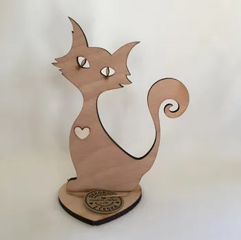 Kočka 16 cm přírodní