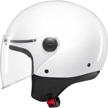 Helma na motorku MT Helmets Street S lesklá bílá XS - 53-54 cm + DÁREK