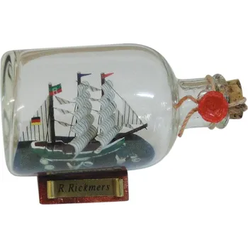 SEA Club Loď v láhvi - Rickmer Rickmers, D: 9cm, V: 5,5cm, Ø: hmotnost: 4,5 cm
