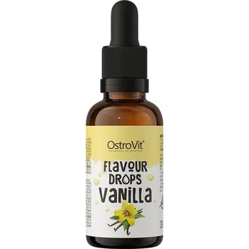 Fitness strava Ostrovit Flavour drops 30 ml Příchuť: vanilka