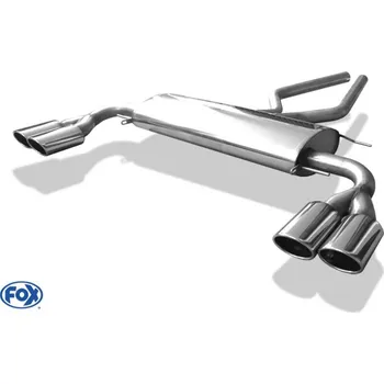 Tlumič výfuku Fox Sportauspuff koncový tlumič výfuku s koncovkou 2x115x85 Typ 32 na obou stranách pro Land rover Range Rover III 2002-2012 s motorem 3.0 TD, 4.4 V8 SLEVA 2%