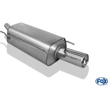 Tlumič výfuku Fox Sportauspuff koncový tlumič výfuku s koncovkou 1x90 Typ 13 pro Ford Fiesta s motorem 1.3, 1.8 D SLEVA 2%