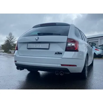 Tlumič výfuku Fox Sportauspuff koncový tlumič výfuku s koncovkou 2x76 Typ 25 na obou stranách pro Škoda Octavia 5E 2012- s motorem 2.0 SLEVA 2%