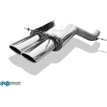 Tlumič výfuku Fox Sportauspuff koncový tlumič výfuku s koncovkou 2x106x71 Typ 32 pro Audi RS4 B5 2000-2001 s motorem 2.7 SLEVA 2%