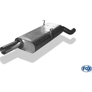Tlumič výfuku Fox Sportauspuff koncový tlumič výfuku s koncovkou 1x70 Typ 10 pro BMW řada 3 E30 s motorem 1.8 SLEVA 2%