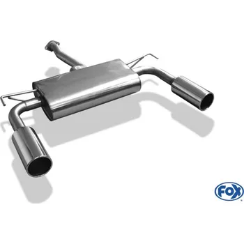 Tlumič výfuku Fox Sportauspuff koncový tlumič výfuku s koncovkou 1x100 Typ 12 na obou stranách pro Hyundai ix35 2010- s motorem 1.6, 1.7 D, 2.0, 2.0 D SLEVA 2%