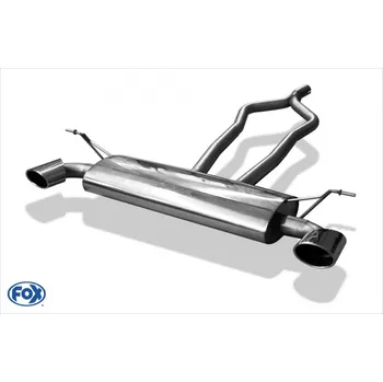 Tlumič výfuku Fox Sportauspuff koncový tlumič výfuku s koncovkou 140x90 Typ 32 na obou stranách pro Volkswagen Touareg 7L s motorem 2.5 R5 TDI, 3.0 V6 TDI, 3.2 V6 SLEVA 2%