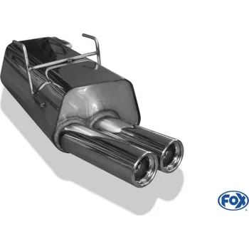 Tlumič výfuku Fox Sportauspuff koncový tlumič výfuku s koncovkou 2x76 Typ 13 pro Rover 75 s motorem 1.8, 2.0, 2.0, 2.0 TD SLEVA 2%