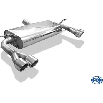Tlumič výfuku Fox Sportauspuff koncový tlumič výfuku s koncovkou 2x76 Typ 16 na obou stranách pro Mercedes třída A W176 2012- s motorem 2.0 SLEVA 2%
