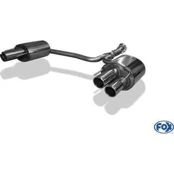Tlumič výfuku Fox Sportauspuff koncový tlumič výfuku s koncovkou 2x90 Typ 16 na obou stranách pro Lexus IS F 2005- s motorem 5.0 SLEVA 2%